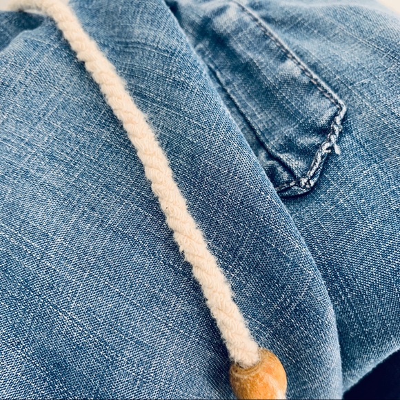 NWOT Denim by Ellison Women’s Denim Top Size Medium - Picture 6 of 7